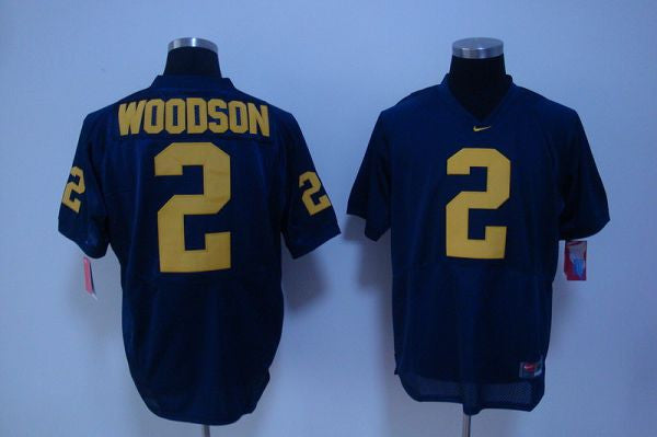 Charles Woodson Michigan Wolverines blue jersey