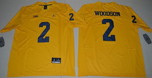 Charles Woodson Michigan Wolverines gold Limited jersey
