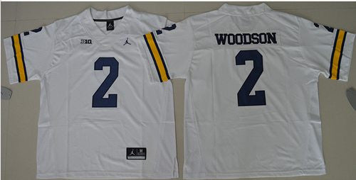 Charles Woodson Michigan Wolverines white jersey