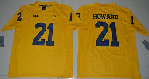Desmond Howard Michigan Wolverines gold Limited jersey