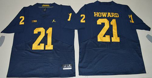 Desmond Howard Michigan Wolverines navy Elite jersey