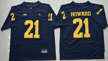Desmond Howard Michigan Wolverines navy jersey