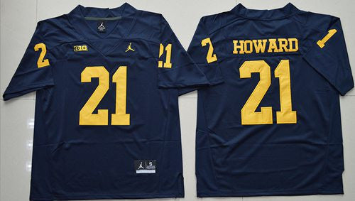 Desmond Howard Michigan Wolverines navy jersey