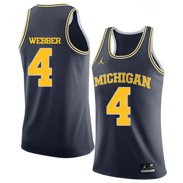 Chris Webber Michigan Wolverines blue Limited jersey