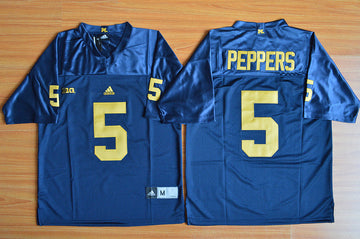 Jabrill Peppers Michigan Wolverines navy jersey
