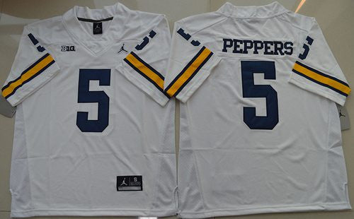 Jabrill Peppers Michigan Wolverines white jersey