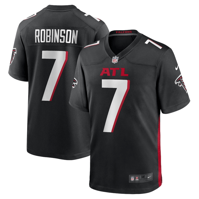 Bijan Robinson Atlanta Falcons black jersey