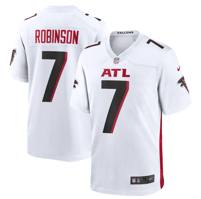 Bijan Robinson Atlanta Falcons white jersey