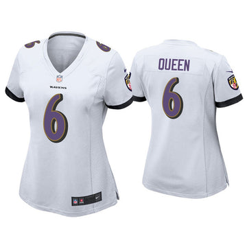 Patrick Queen Baltimore Ravens white Vapor jersey