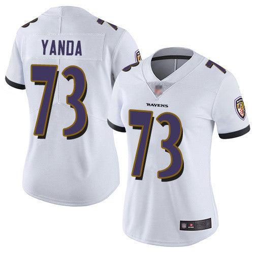 Marshal Yanda Baltimore Ravens white Vapor jersey