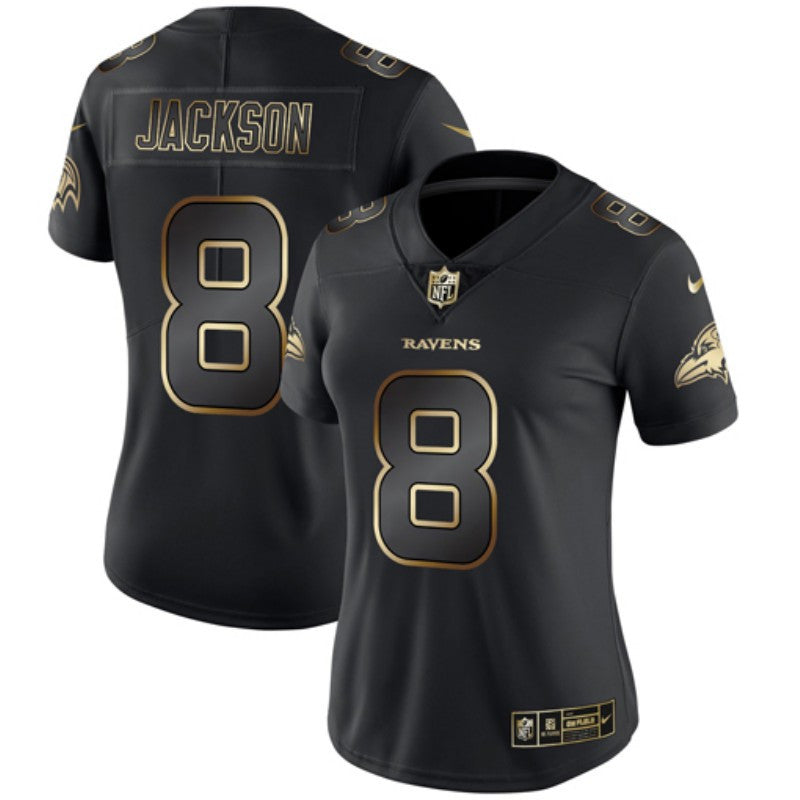 Lamar Jackson Baltimore Ravens black jersey