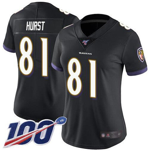 Hayden Hurst Baltimore Ravens black Vapor jersey