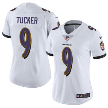 Justin Tucker Baltimore Ravens white Vapor jersey
