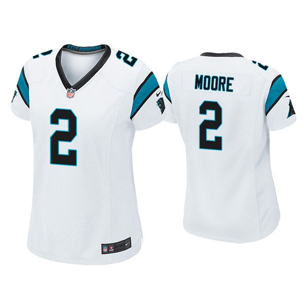 D.J Moore Carolina Panthers white Vapor jersey