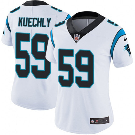Luke Kuechly Carolina Panthers white Vapor jersey
