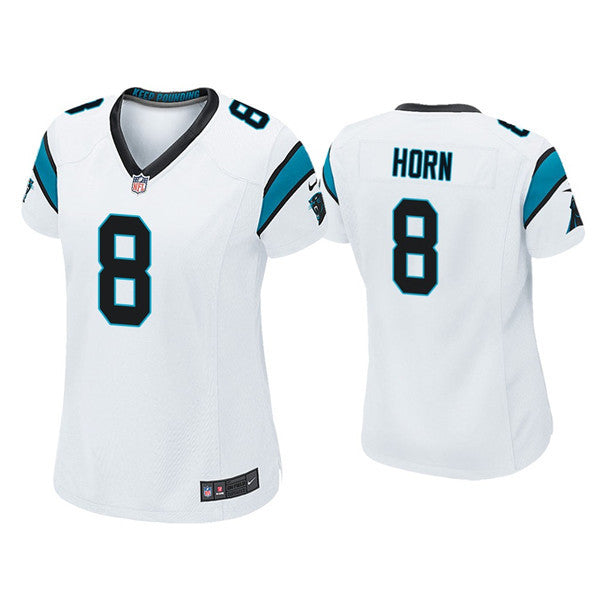 Jaycee Horn Carolina Panthers white Vapor jersey