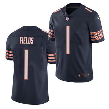 Justin Fields Chicago Bears navy Vapor jersey