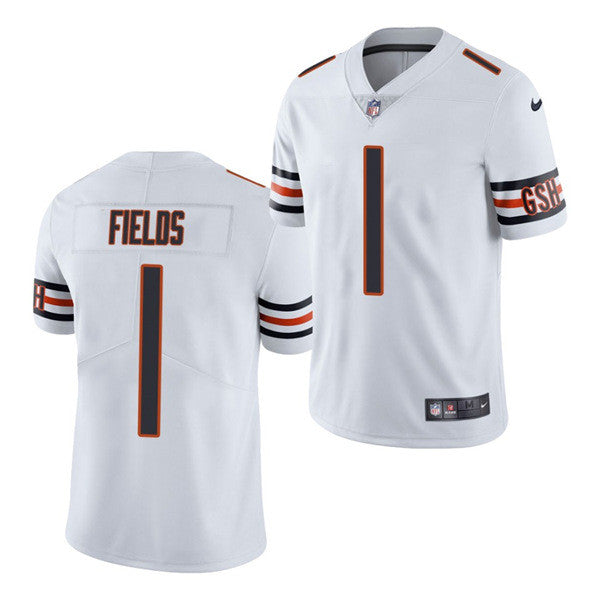 Justin Fields Chicago Bears white Vapor jersey