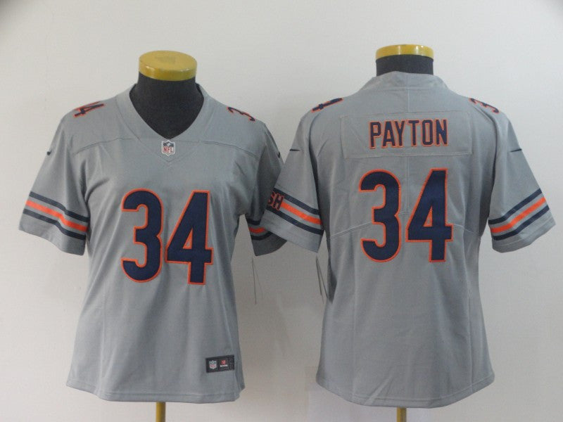 Walter Payton Chicago Bears silver Inverted Legend jersey