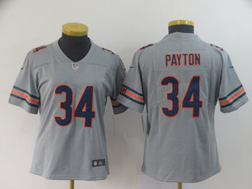 Walter Payton Chicago Bears silver Inverted Legend jersey