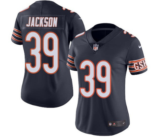 Eddie Jackson Chicago Bears navy Vapor jersey
