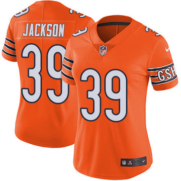 Eddie Jackson Chicago Bears orange Vapor jersey