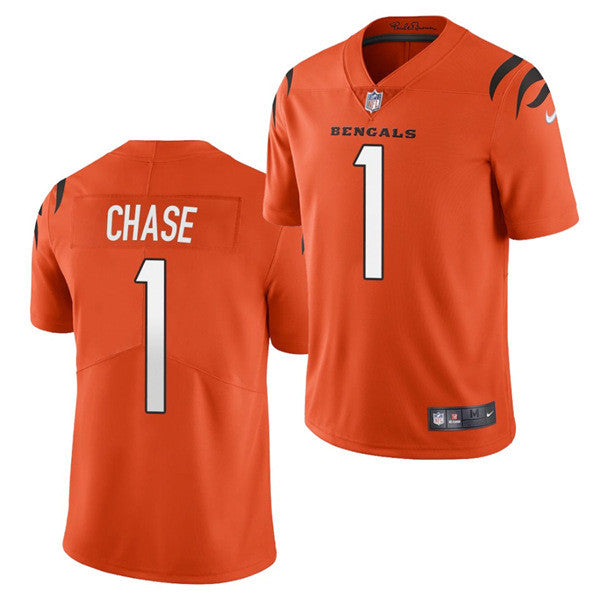 Ja'Marr Chase Cincinnati Bengals orange Vapor jersey