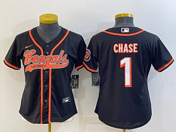Ja'Marr Chase Cincinnati Bengals black jersey