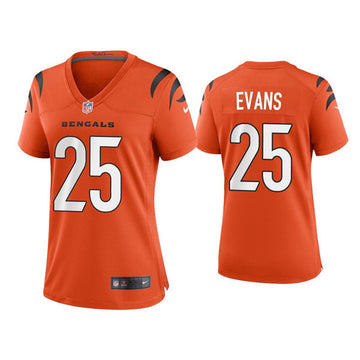 Chris Evans Cincinnati Bengals orange Vapor jersey