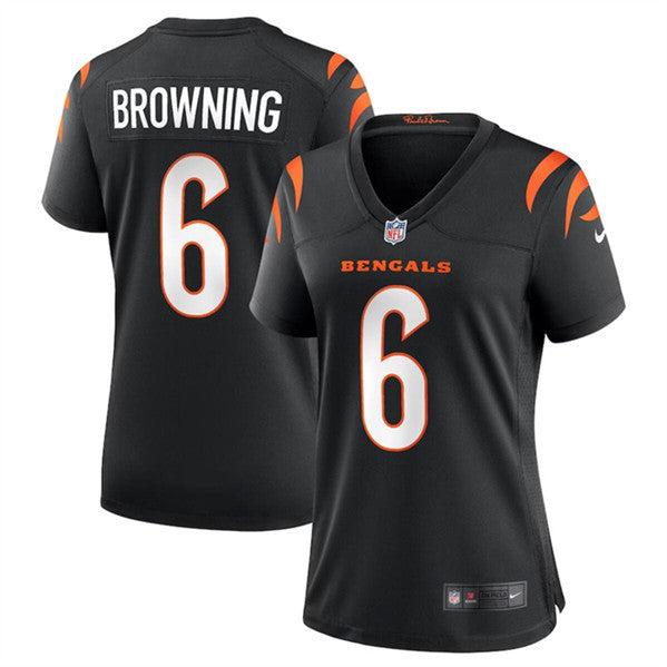 Jake Browning Cincinnati Bengals black jersey