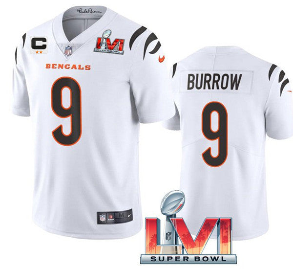 Joe Burrow Cincinnati Bengals white Vapor jersey