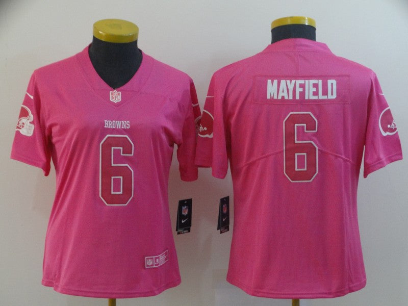 Baker Mayfield Cleveland Browns pink Vapor jersey