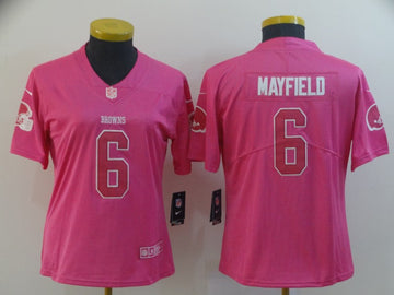 Baker Mayfield Cleveland Browns pink Vapor jersey