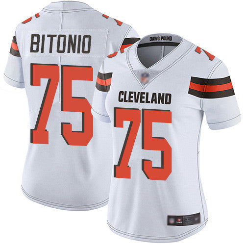 Joel Bitonio Cleveland Browns white Vapor jersey