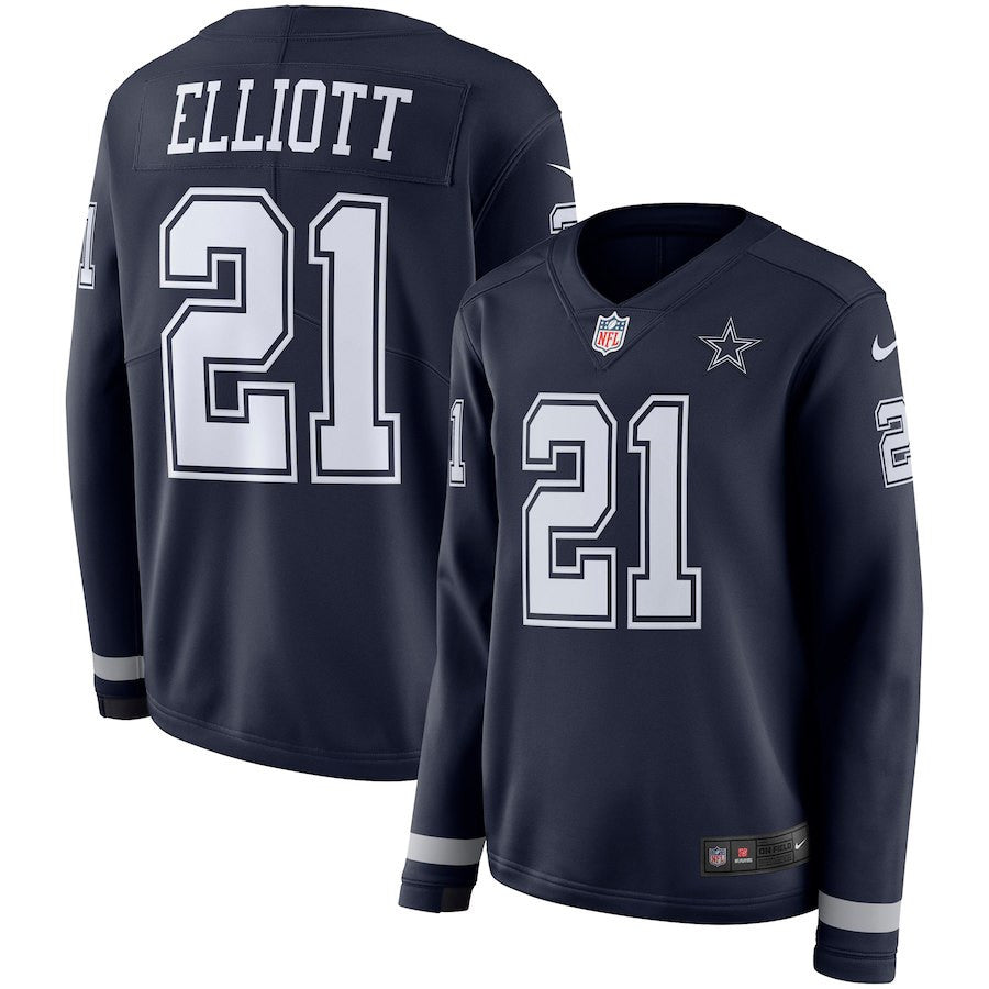 Ezkiel Elliott Dallas Cowboys navy jersey