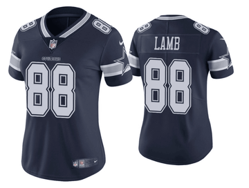 CeeDee Lamb Dallas Cowboys navy Vapor jersey