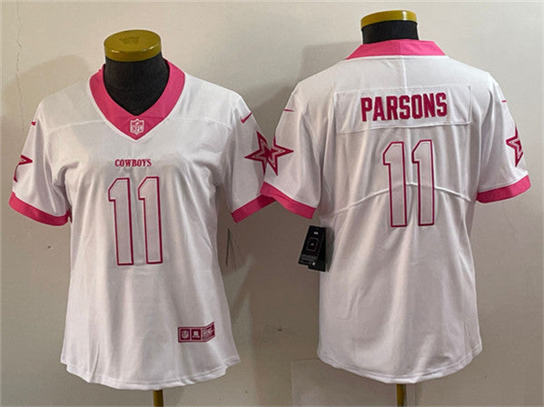 Micah Parsons Dallas Cowboys white Vapor jersey