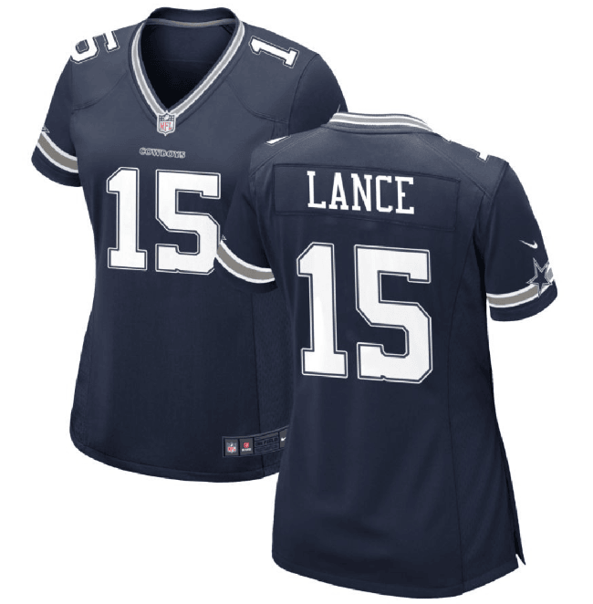 Trey Lance Dallas Cowboys navy jersey