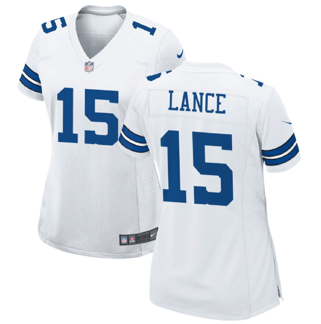 Trey Lance Dallas Cowboys white jersey