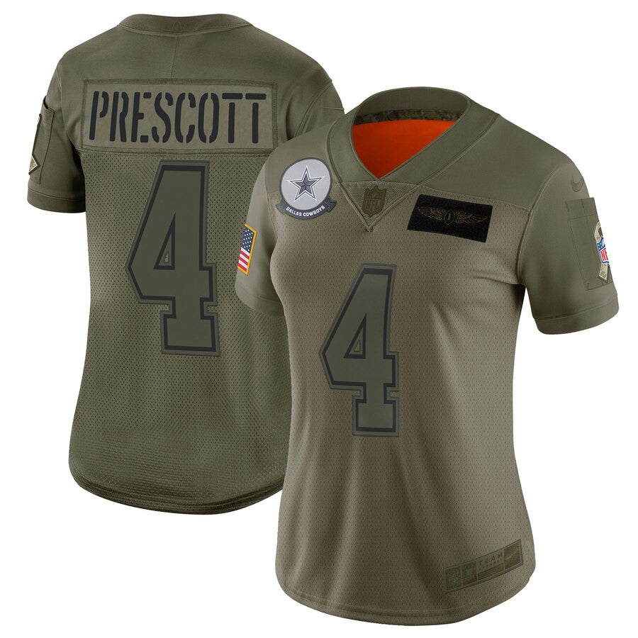 Dak Prescott Dallas Cowboys camo Salute To Service jersey