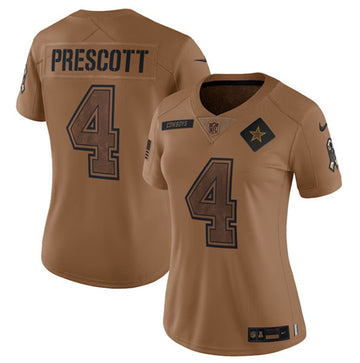 Dak Prescott Dallas Cowboys brown Salute To Service jersey