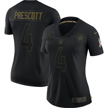 Dak Prescott Dallas Cowboys black Salute To Service jersey