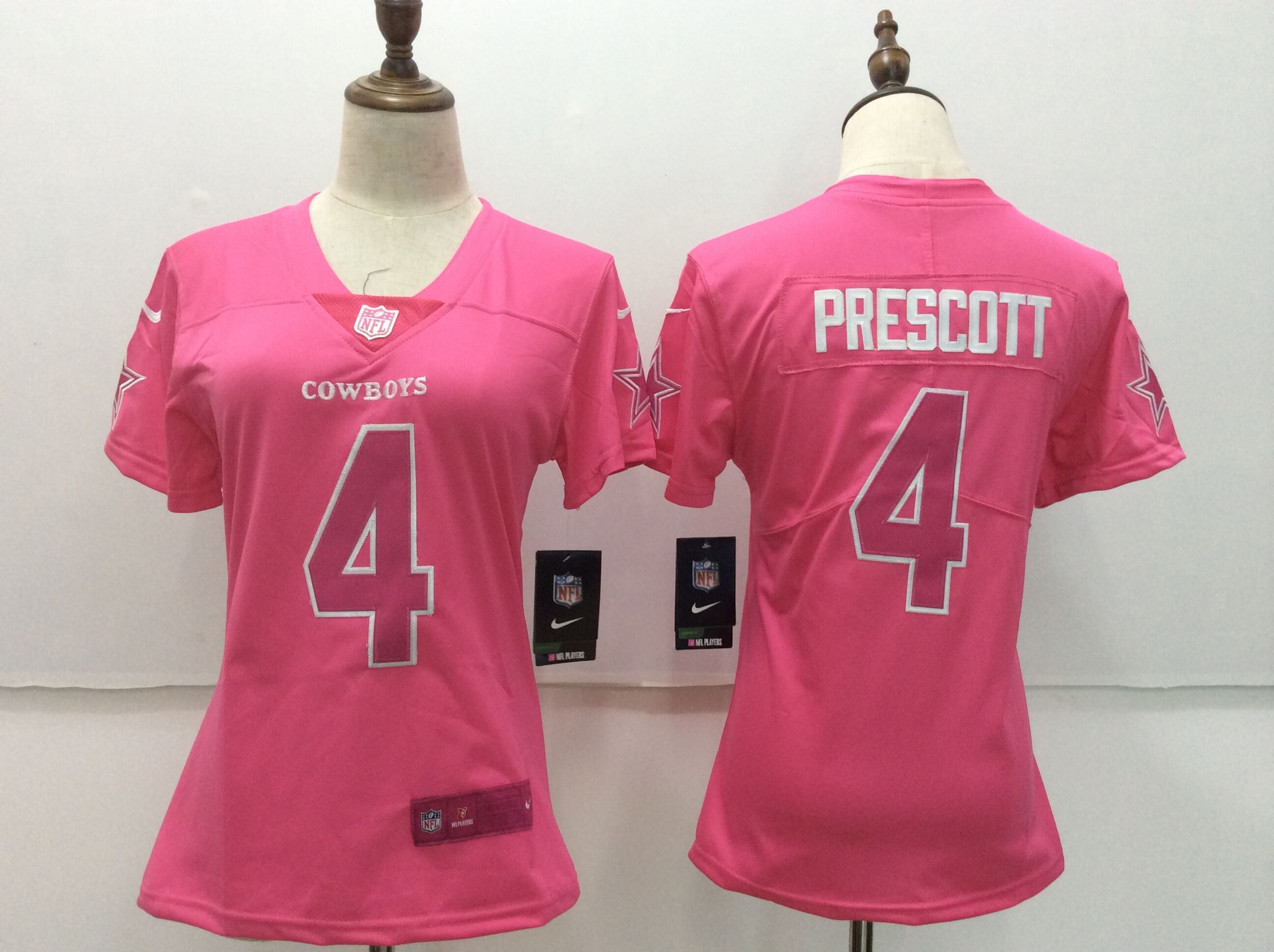 Dak Prescott Dallas Cowboys pink Limited jersey