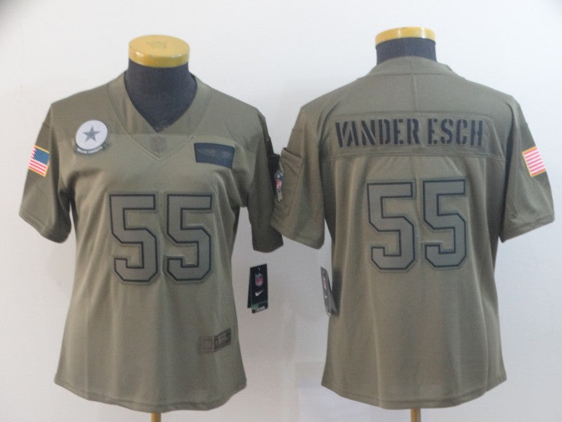Leighton Vander Esch Dallas Cowboys camo Salute To Service jersey