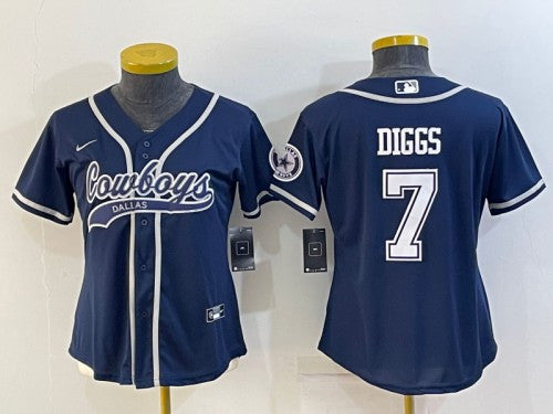 Trevon Diggs Dallas Cowboys navy jersey