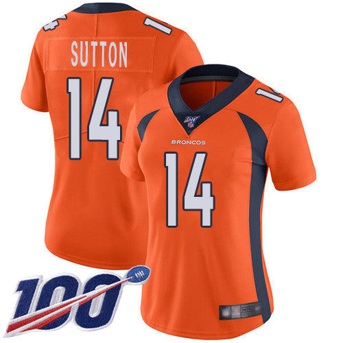 Courtland Sutton Denver Broncos orange Vapor jersey