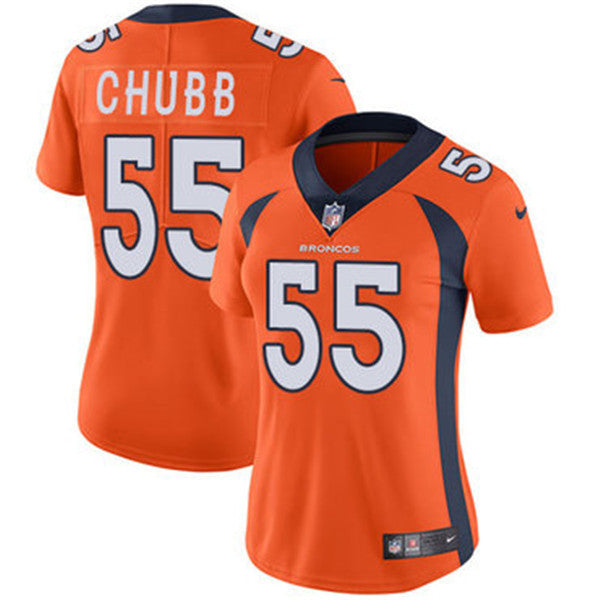 Bradley Chubb Denver Broncos orange Vapor jersey