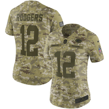 Aaron Rodgers Green Bay Packers camo Salute To Service jersey