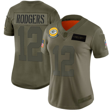 Aaron Rodgers Green Bay Packers camo Salute To Service jersey