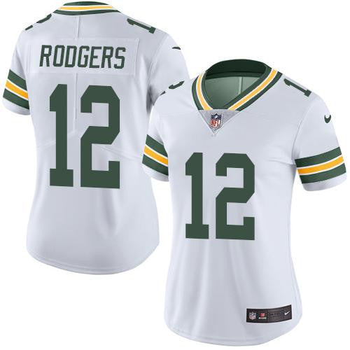Rodgers Green Bay Packers white Limited jersey